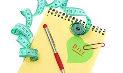 սիրված դիետայի ընտրանքային մենյու